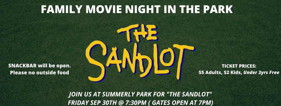 LELL FAMILY MOVIE NIGHT AT THE PARK!